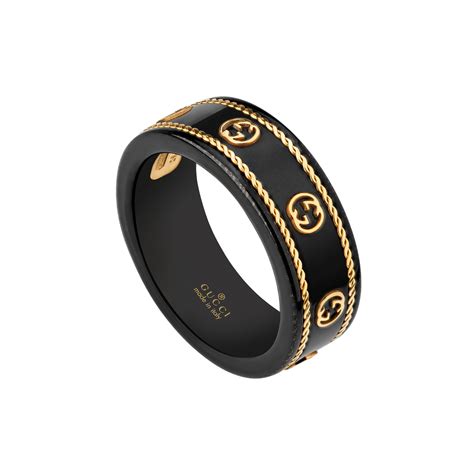 gucci promise.rings|gucci black and gold ring.